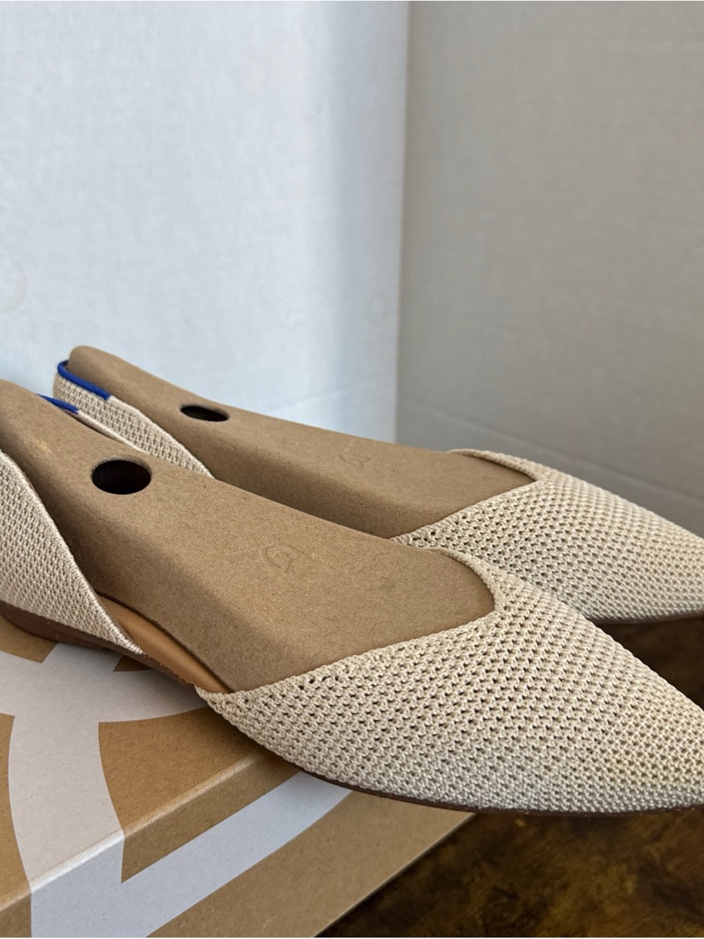 Rothy’s Women’s The d'Orsay Point Flat Size 7.5 Conch Raffle Knit NEW - Picture 7 of 7
